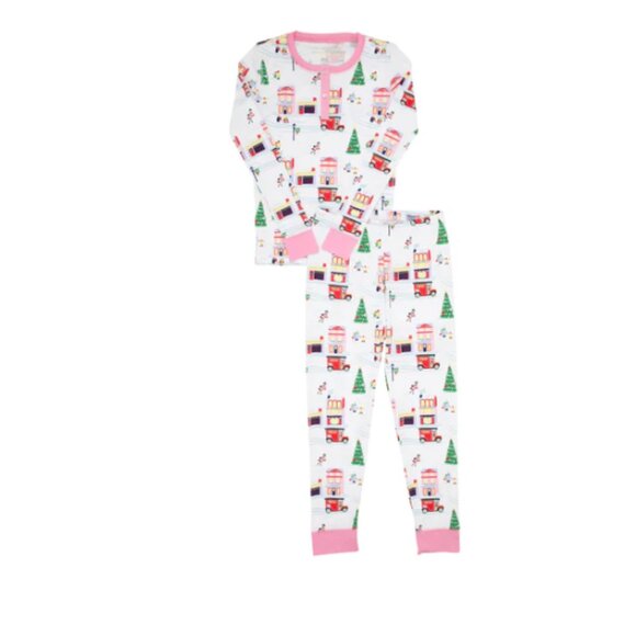 TBBC Beaufort Bonnet Company Sara Jane Jammie PJ Main Street Pink Merry LIttle - Picture 1 of 2